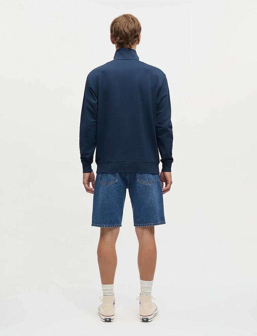 Mads Nørgaard - Arizona Denim Coen Shorts - jorts - mid blue stone wash - 2