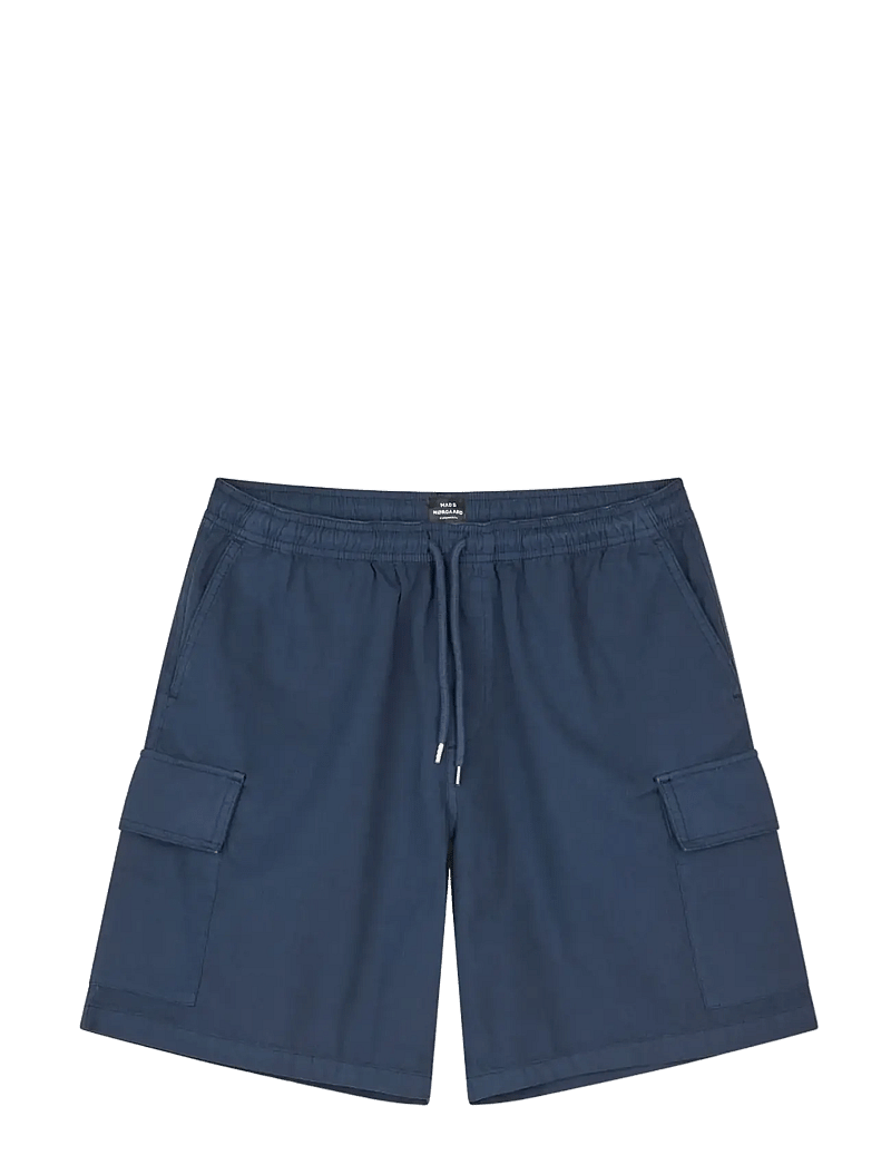 Mads Nørgaard - Cotton Ripstop Cargo Shorts - cargo shorts - sky captain - 1