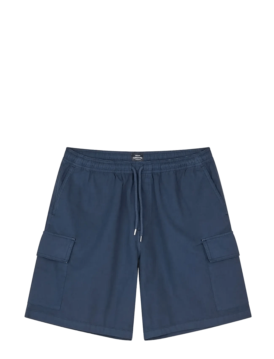 Mads Nørgaard - Cotton Ripstop Cargo Shorts - cargo shorts - sky captain - 1