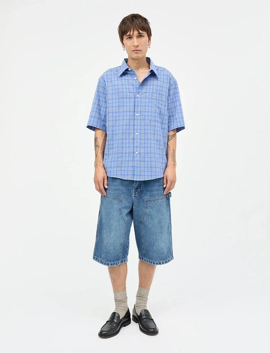 Mads Nørgaard - Arizona Denim James Shorts - lühikesed teksapüksid - mid blue stone wash - 0