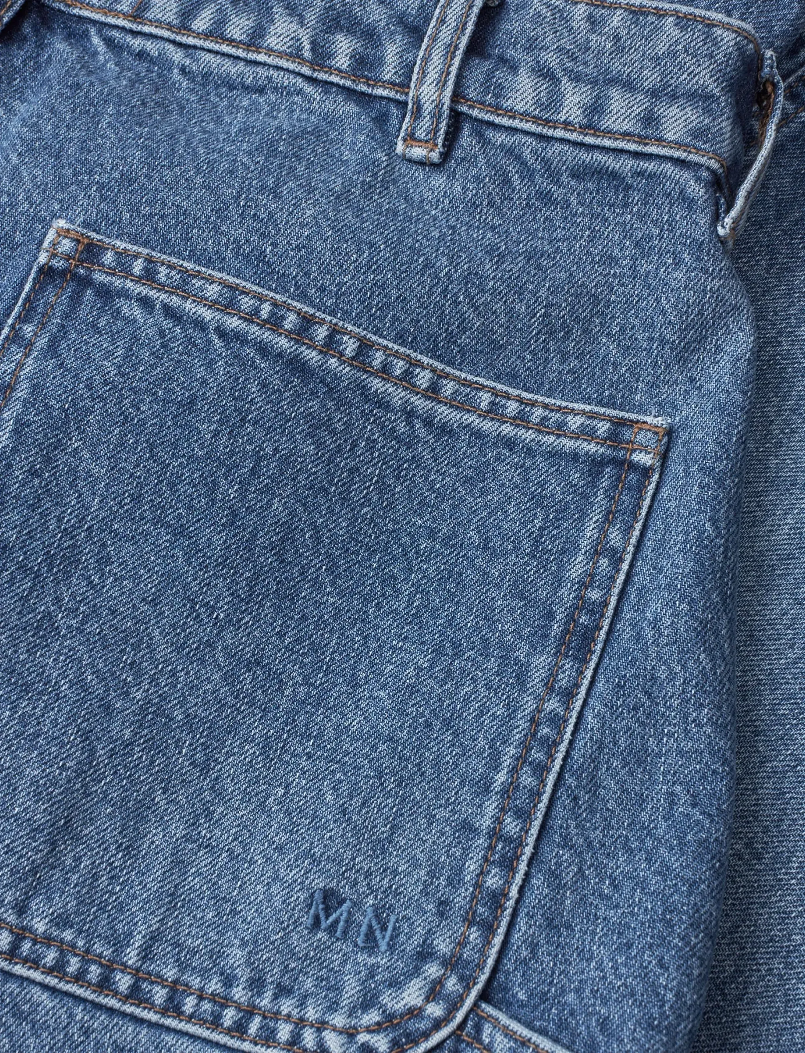 Mads Nørgaard - Arizona Denim James Shorts - lühikesed teksapüksid - mid blue stone wash - 3