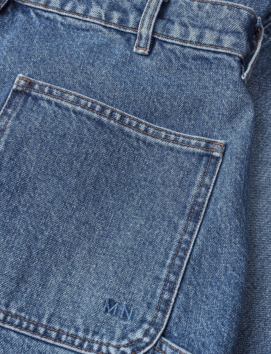 Mads Nørgaard - Arizona Denim James Shorts - lühikesed teksapüksid - mid blue stone wash - 3