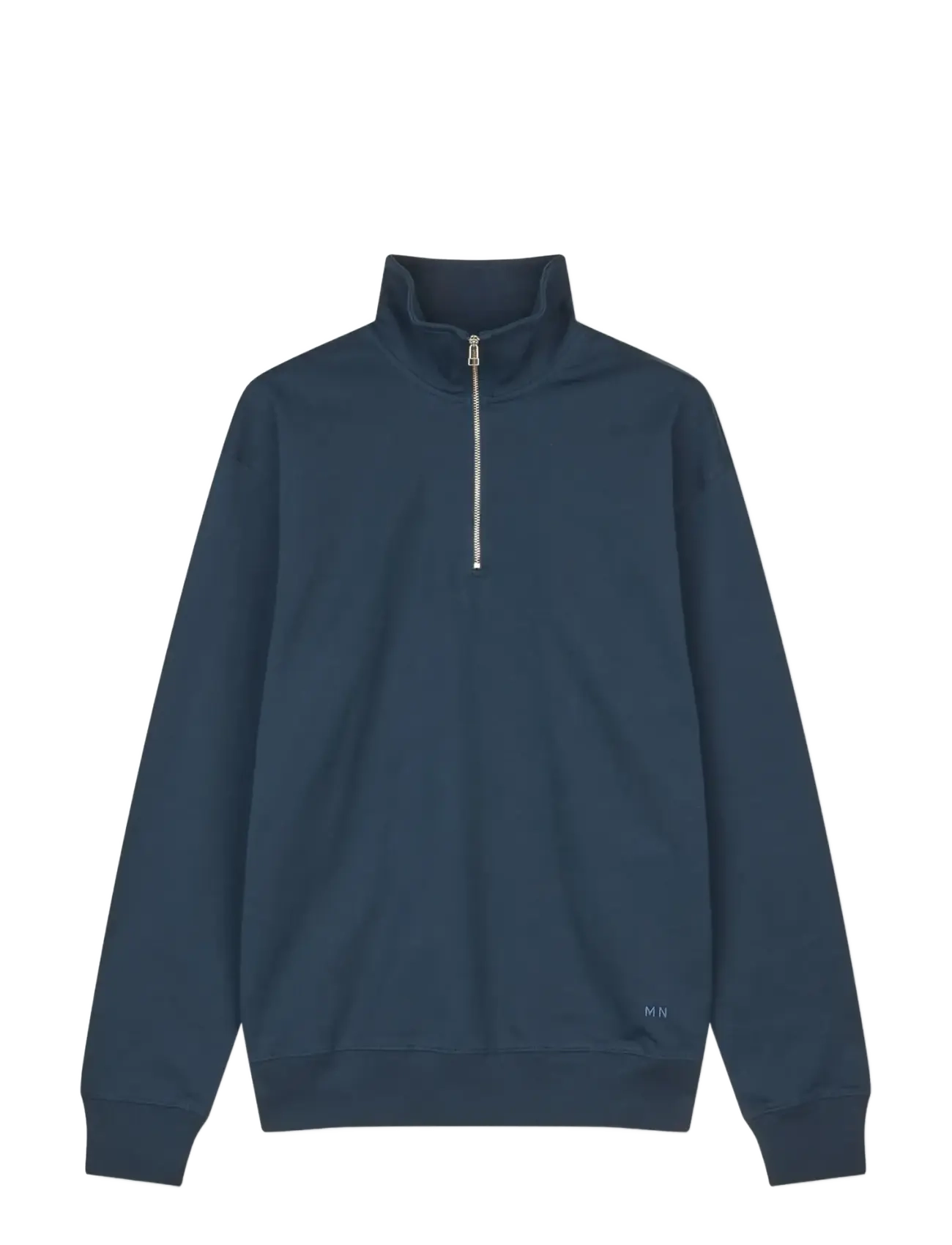Mads Nørgaard Light Terry Hans Half zip Sweat - Pullover mit halbem Reißverschluss - SKY CAPTAIN / navy