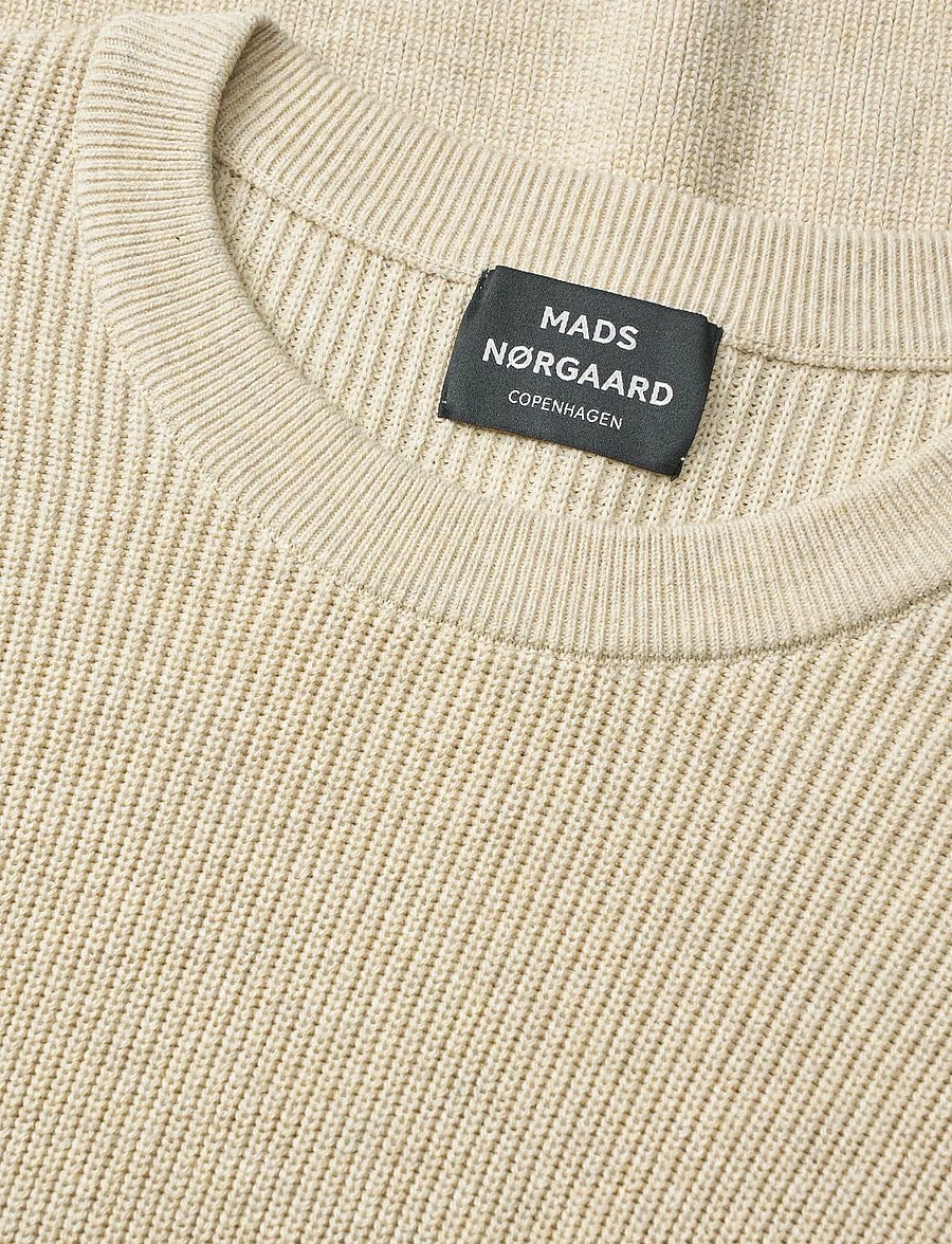 Mads Nørgaard - Super Cotton Valdemar Knit - rundhals - castle wall - 3