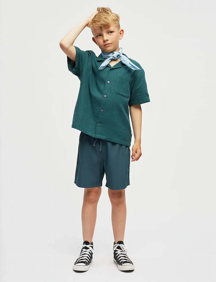Mads Nørgaard - Sea Sandrino Shorts - vabaaja lühikesed püksid - deep sea - 0