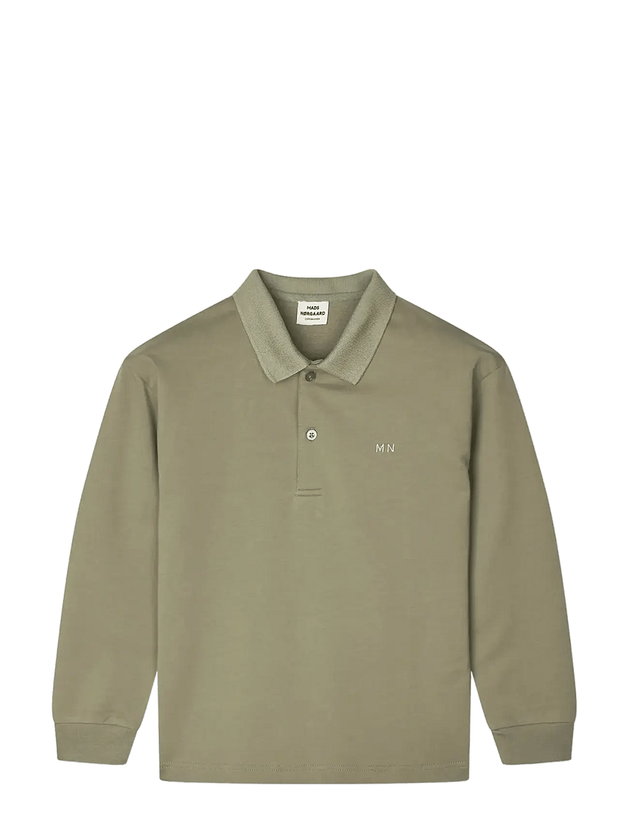 Mads Nørgaard - Light Terry Jan Polo L/S - polo krekli ar garām piedurknēm - overland trek - 0