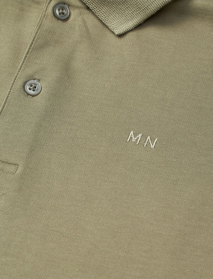 Mads Nørgaard - Light Terry Jan Polo L/S - polo krekli ar garām piedurknēm - overland trek - 2