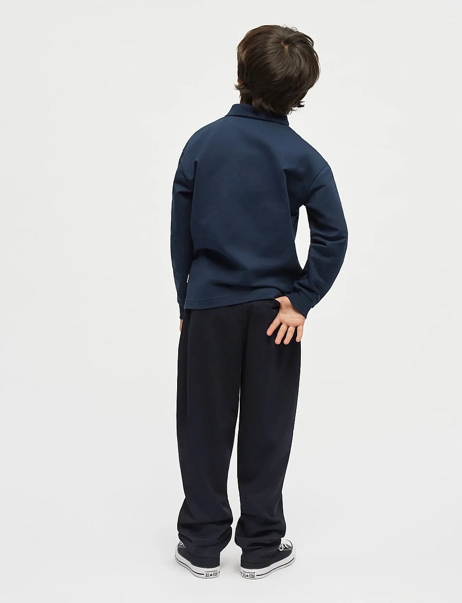 Mads Nørgaard - Light Terry Jan Polo L/S - langärmelig poloshirt - sky captain - 3