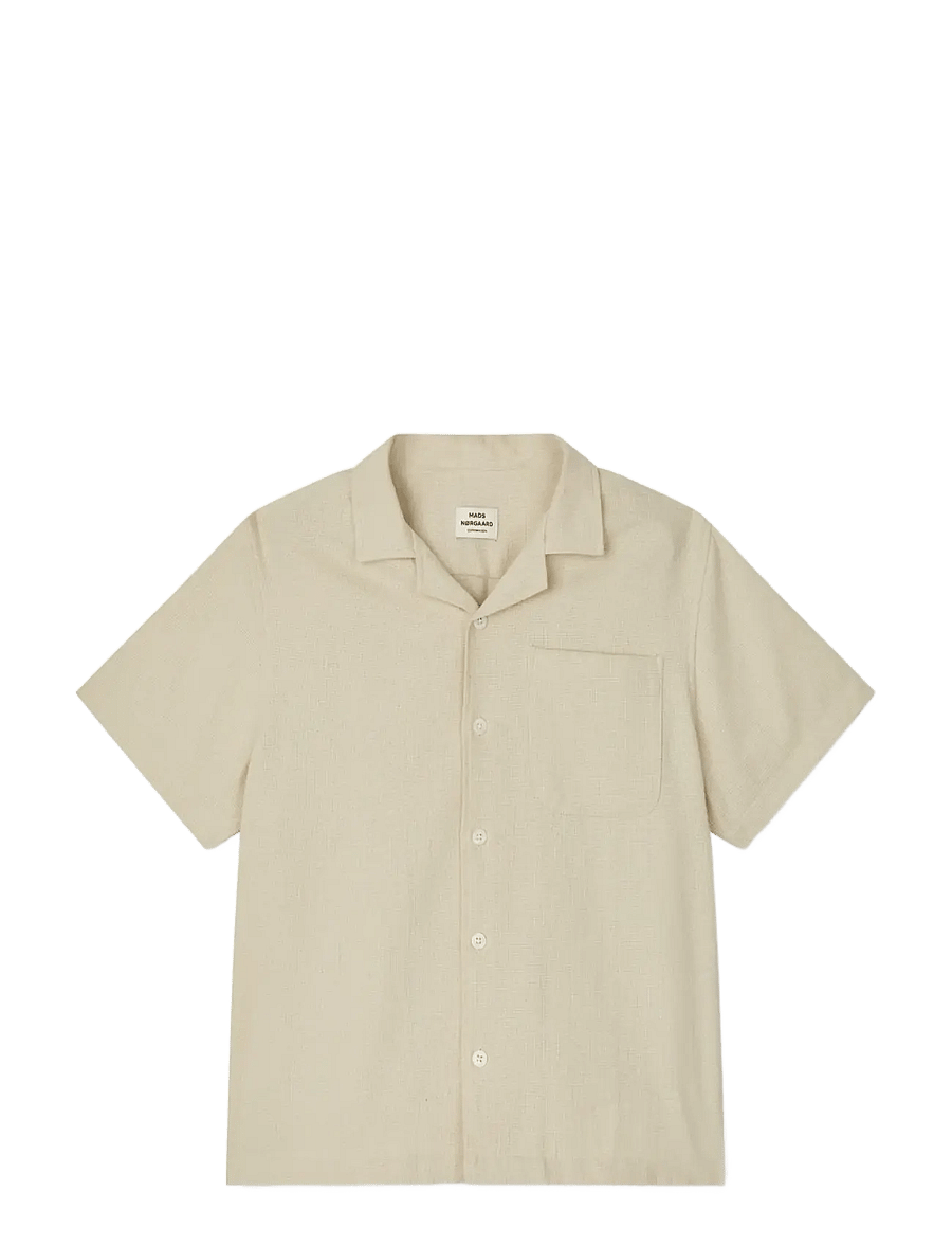 Mads Nørgaard - Texture Kenni Shirt - kurzärmlige hemden - castle wall - 1