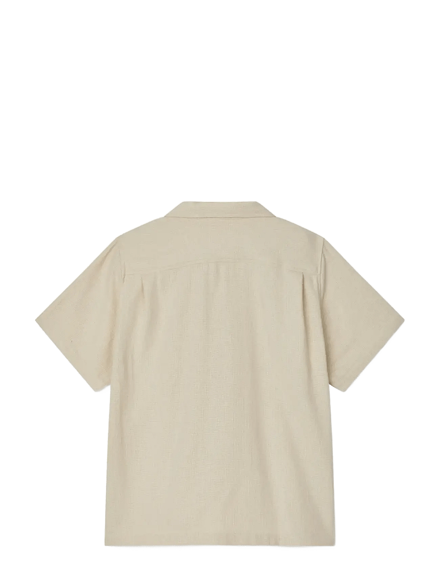 Mads Nørgaard - Texture Kenni Shirt - kurzärmlige hemden - castle wall - 2