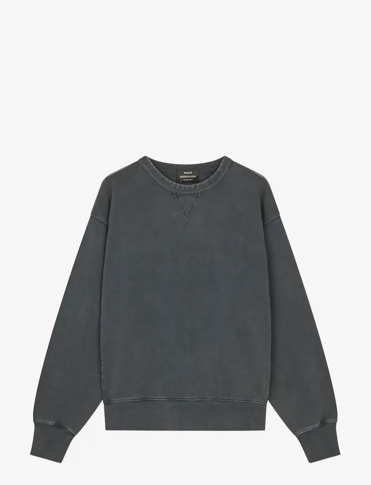 Mads Nørgaard - Compact Cotton Crew Sweat - shoppa efter tillfälle - black - 0