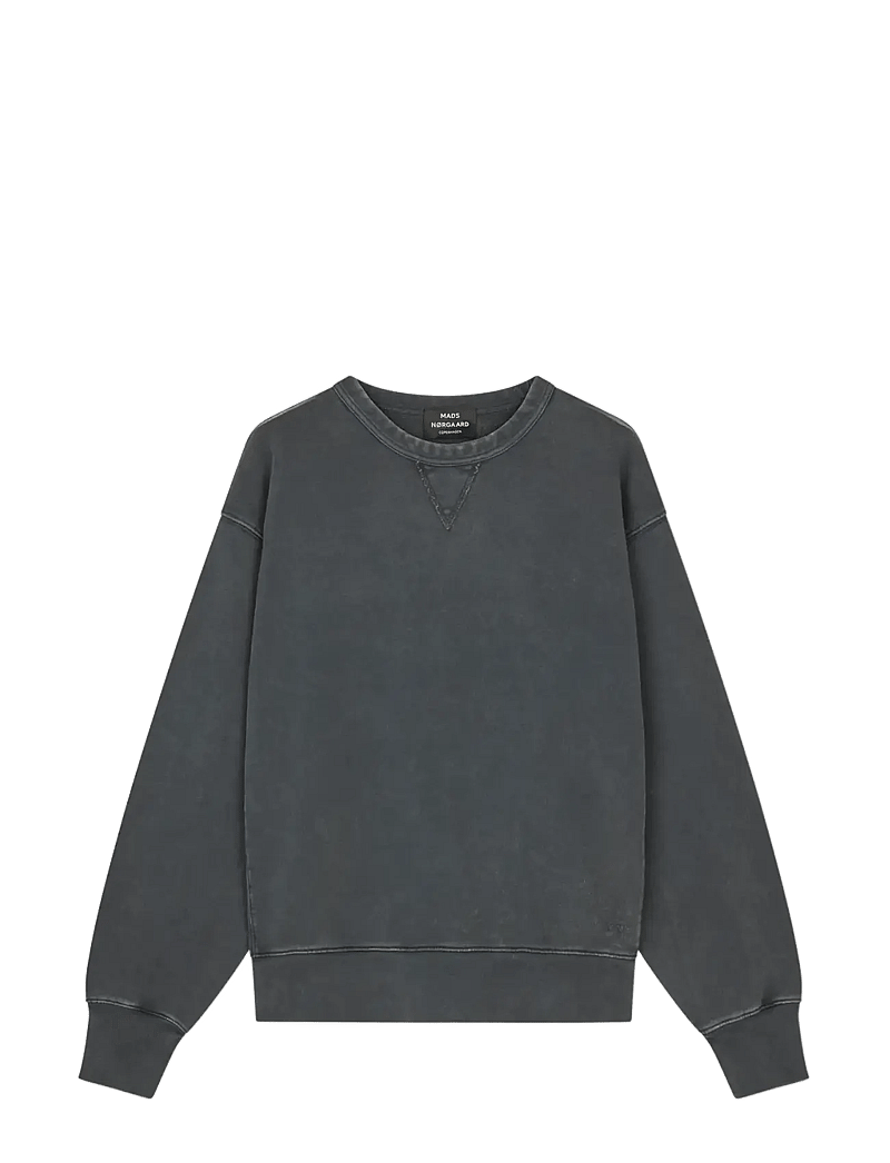 Mads Nørgaard - Compact Cotton Crew Sweat - shoppa efter tillfälle - black - 0