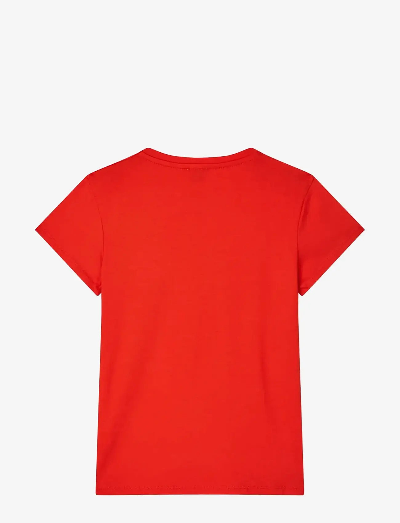 Mads Nørgaard - Single Cotton Tuvina mini mirror Tee - short-sleeved t-shirts - fiery red - 2