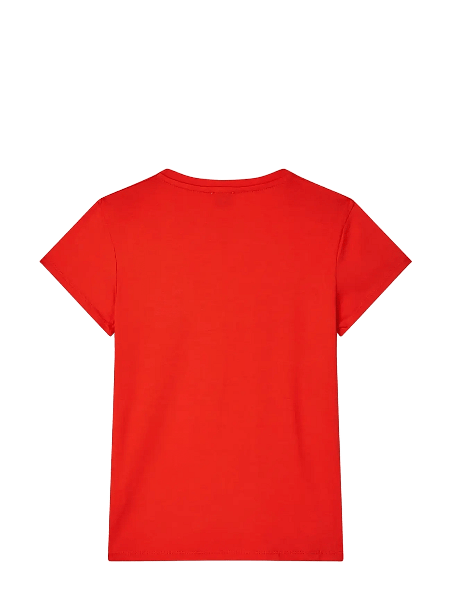 Mads Nørgaard - Single Cotton Tuvina mini mirror Tee - kurzärmelige - fiery red - 2
