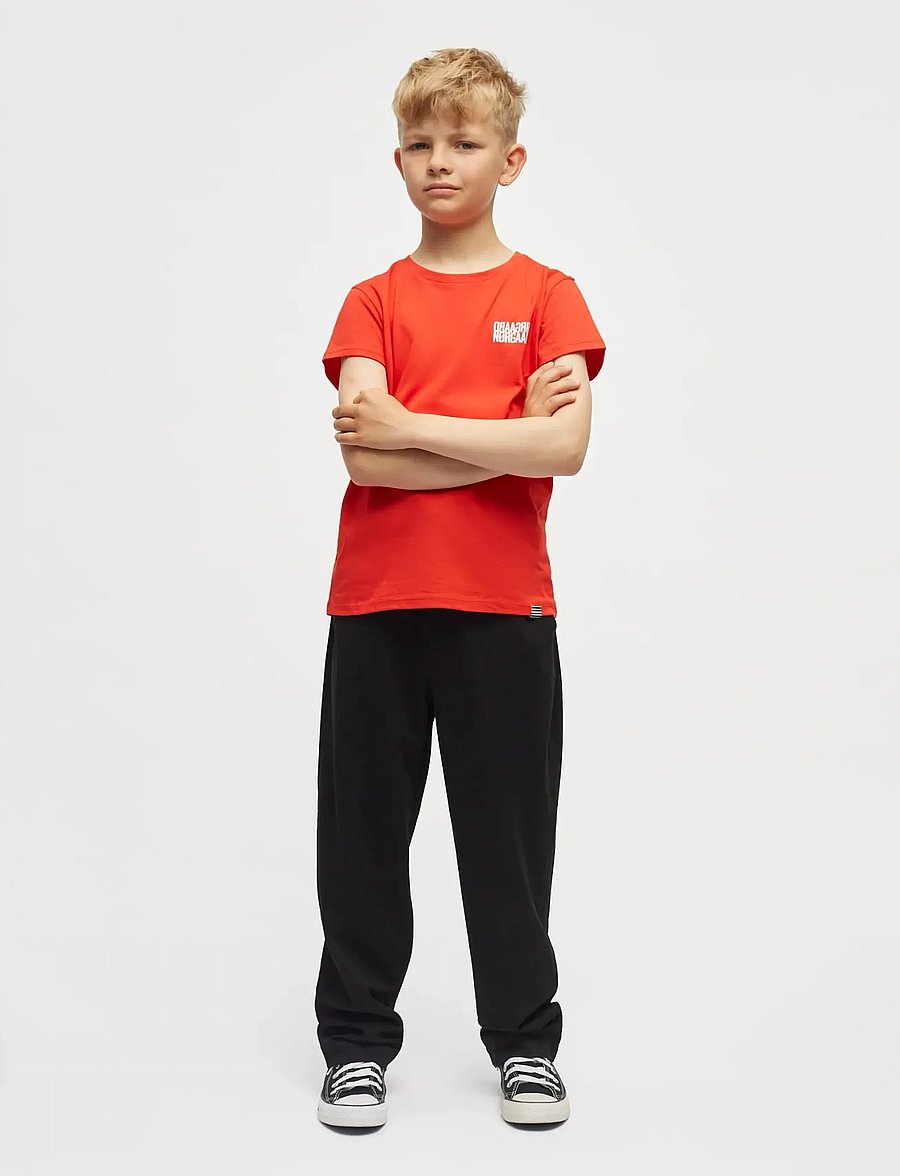 Mads Nørgaard - Single Cotton Tuvina mini mirror Tee - kurzärmelige - fiery red - 0