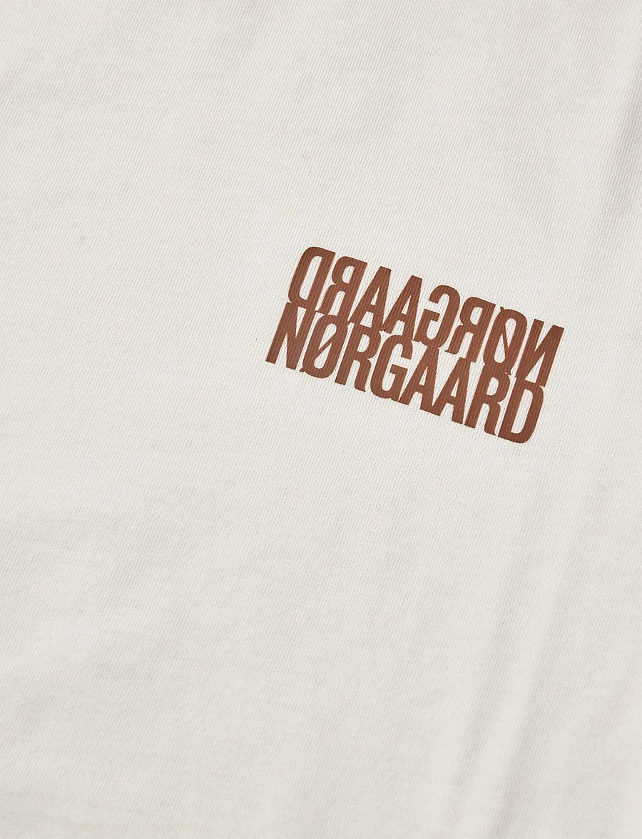 Mads Nørgaard - Single Cotton Tuvina mini mirror Tee - kurzärmelige - vanilla ice - 2