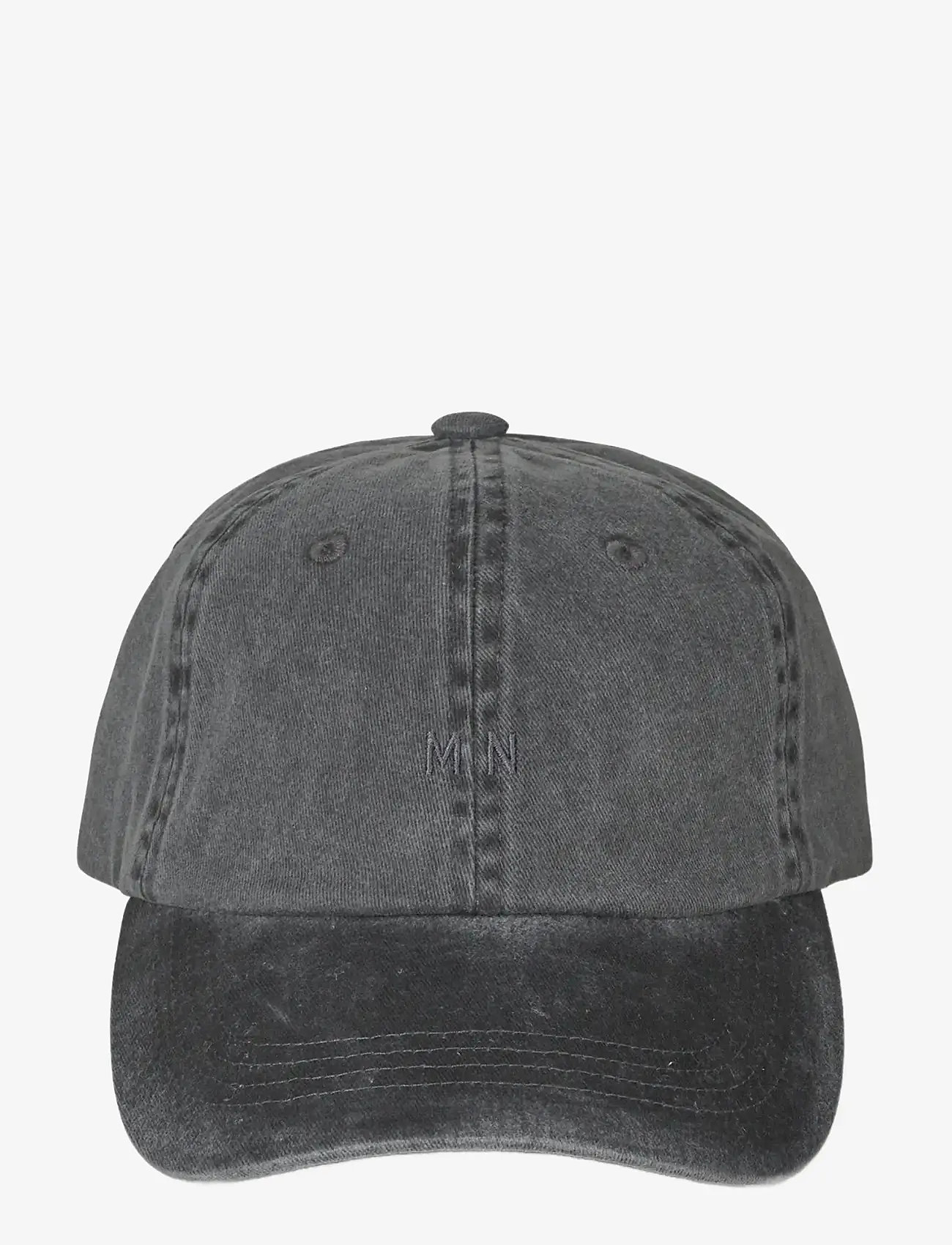 Mads Nørgaard - Washed Cotton Twill Coal Cap - caps - washed black - 0