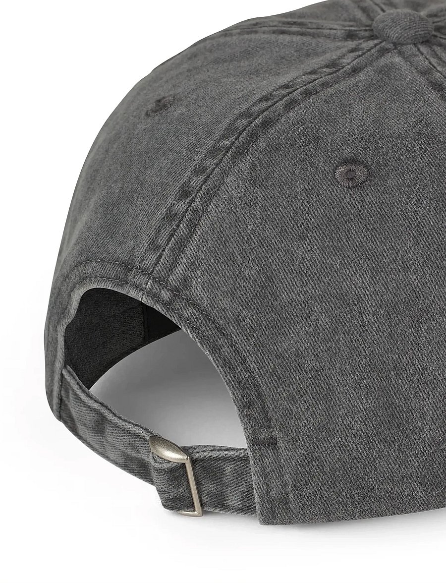 Mads Nørgaard - Washed Cotton Twill Coal Cap - kappen - washed black - 1