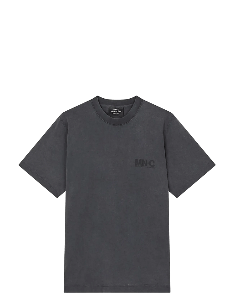 Mads Nørgaard - Cotton Jersey Frode MNC Tee - kurzärmelig - black - 1