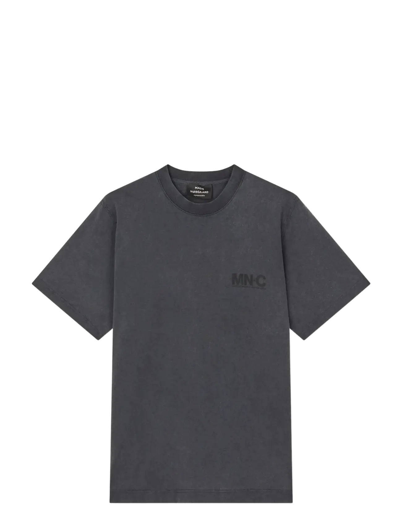 Mads Nørgaard - Cotton Jersey Frode MNC Tee - kortærmede t-shirts - black - 1