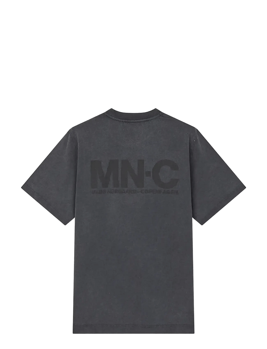 Mads Nørgaard - Cotton Jersey Frode MNC Tee - short-sleeved t-shirts - black - 2