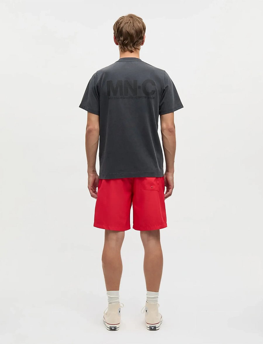 Mads Nørgaard - Cotton Jersey Frode MNC Tee - short-sleeved t-shirts - black - 3