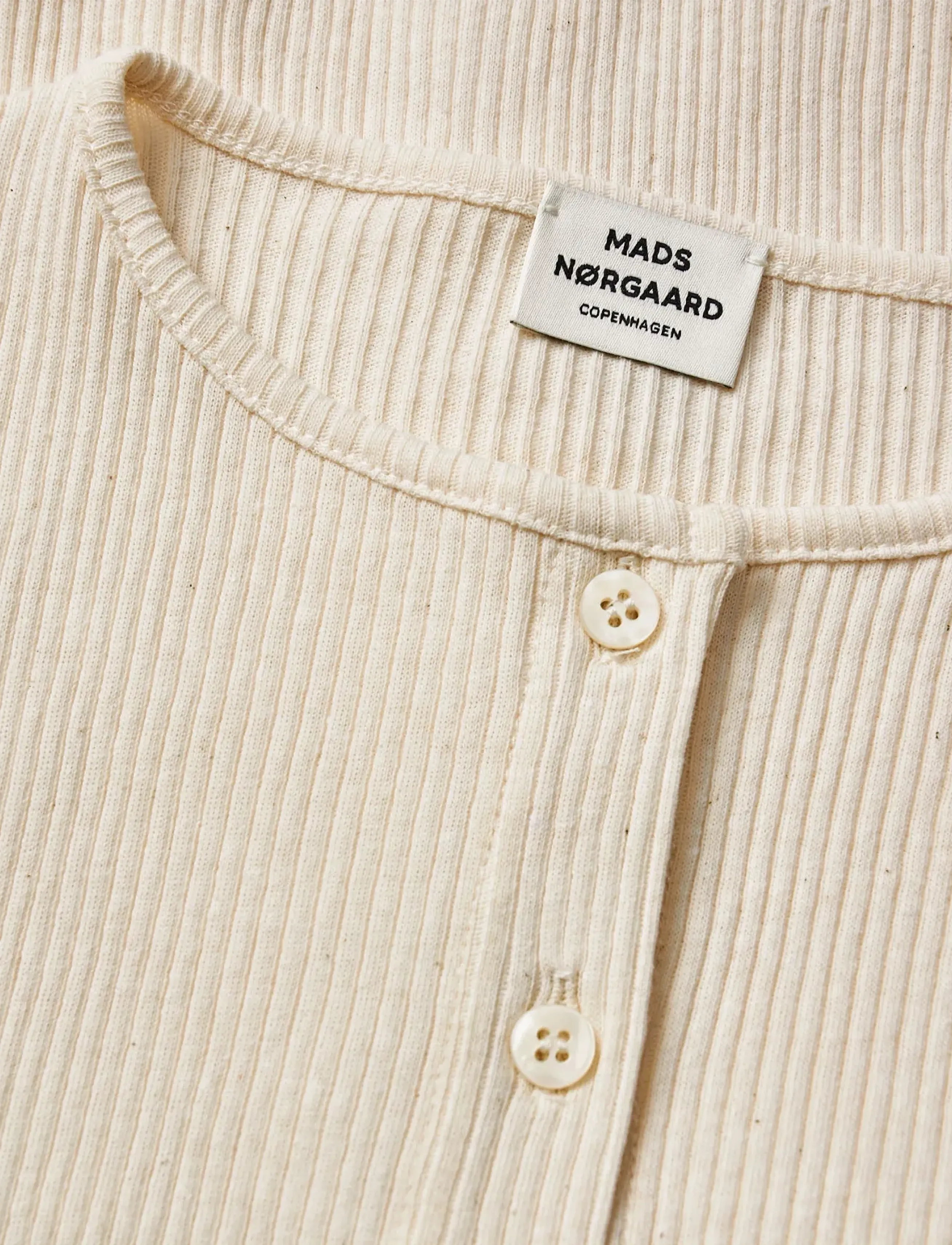Mads Nørgaard - 4x2 Teco Casandrina - long-sleeved t-shirts - almond oil - 3
