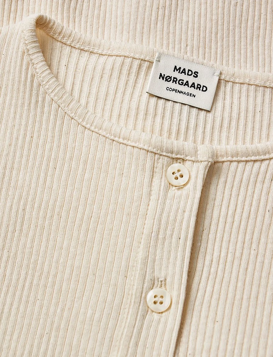 Mads Nørgaard - 4x2 Teco Casandrina - langærmede t-shirts - almond oil - 3