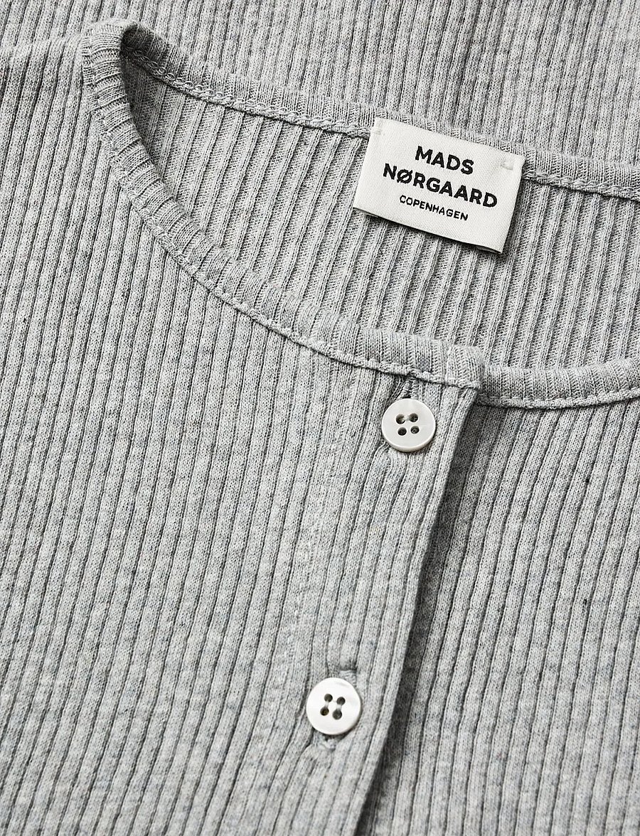 Mads Nørgaard - 4x2 Teco Casandrina - langärmelig - grey melange - 4