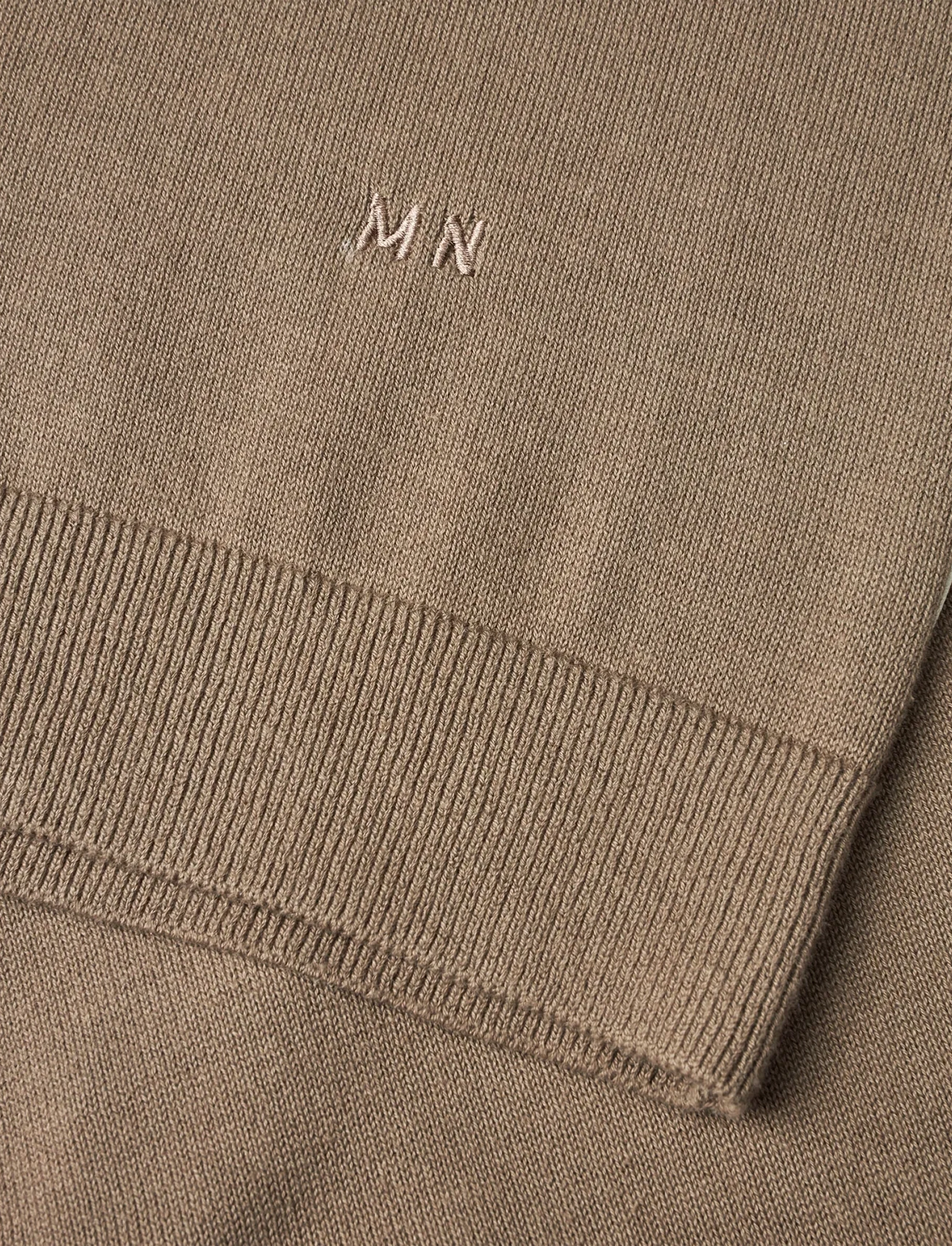 Mads Nørgaard - Cotton Knit Pelle Polo Tee - lühikeste varrukatega polod - walnut - 4
