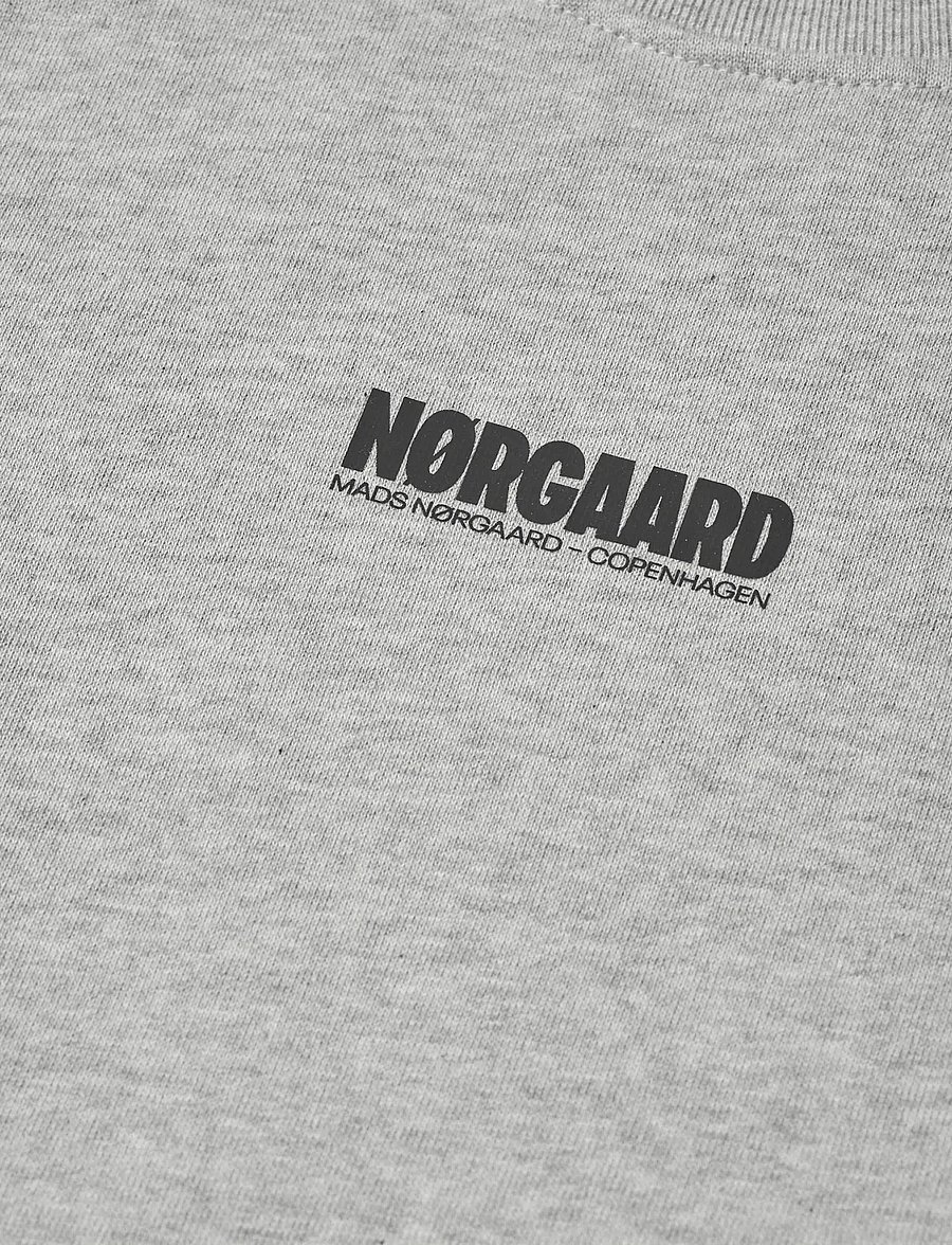 Mads Nørgaard - Original Sweat Solo Sweatshirt - sweatshirts - grey melange - 4