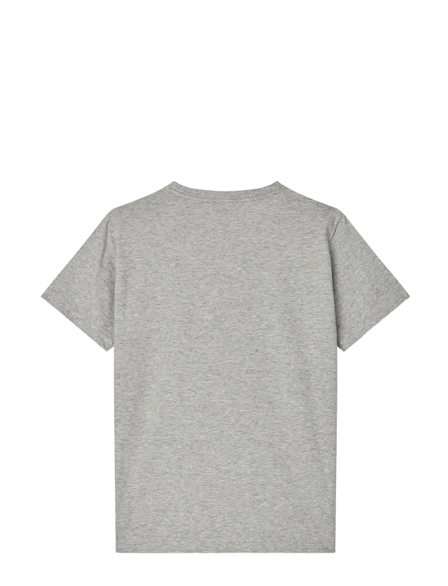 Mads Nørgaard - Printed Logo Thorlino Tee - kurzärmelige - grey melange - 2
