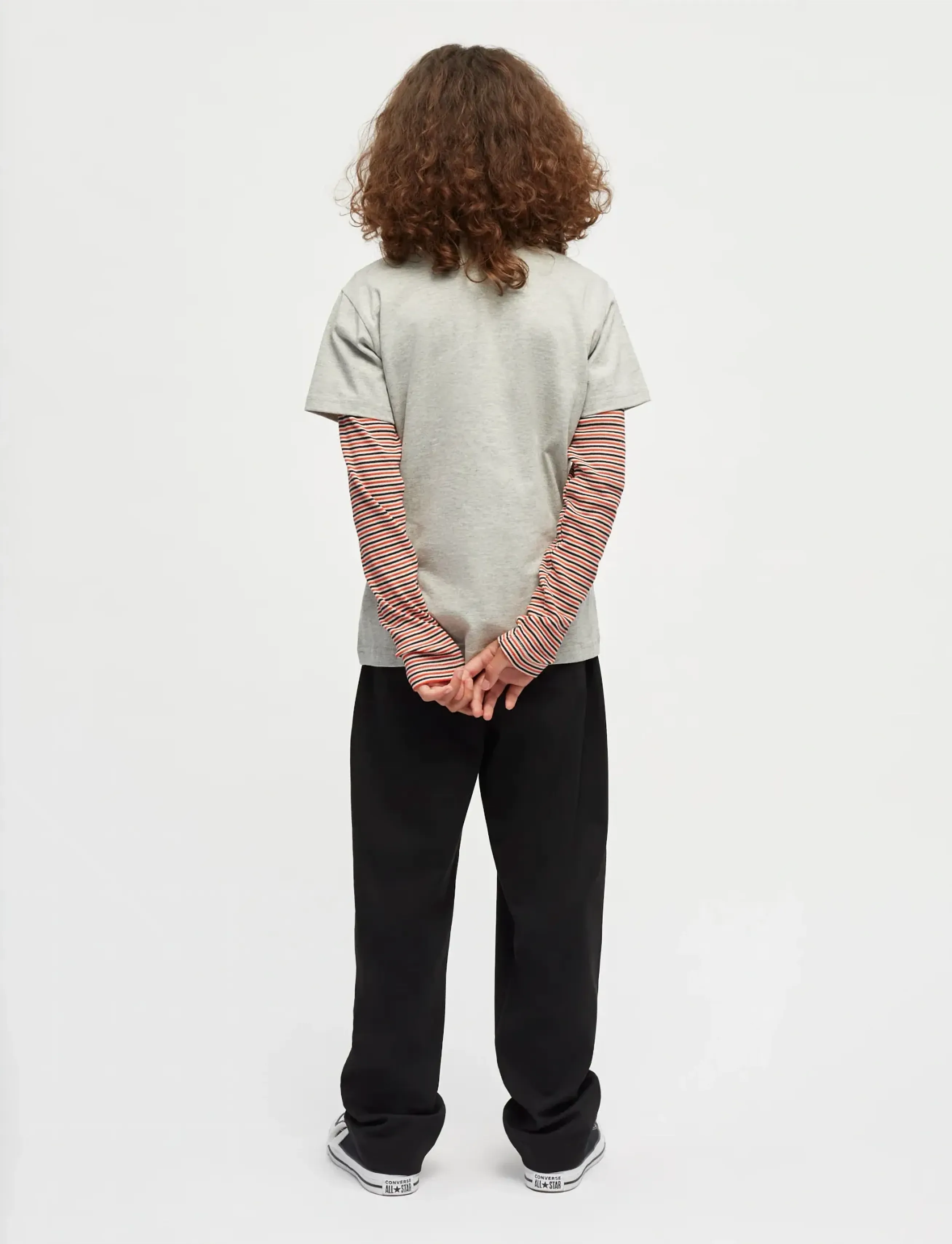 Mads Nørgaard - Printed Logo Thorlino Tee - kurzärmelige - grey melange - 3