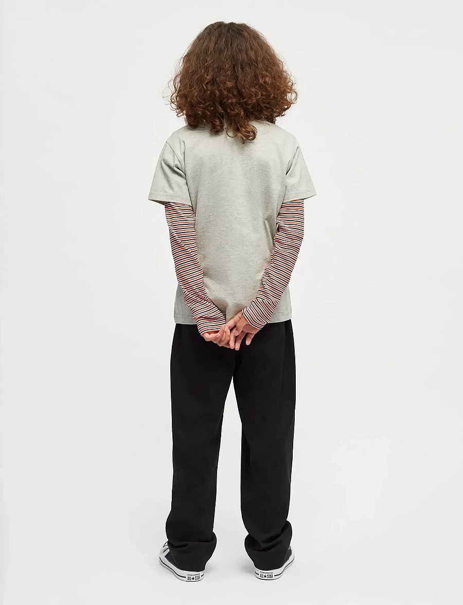 Mads Nørgaard - Printed Logo Thorlino Tee - kurzärmelige - grey melange - 3