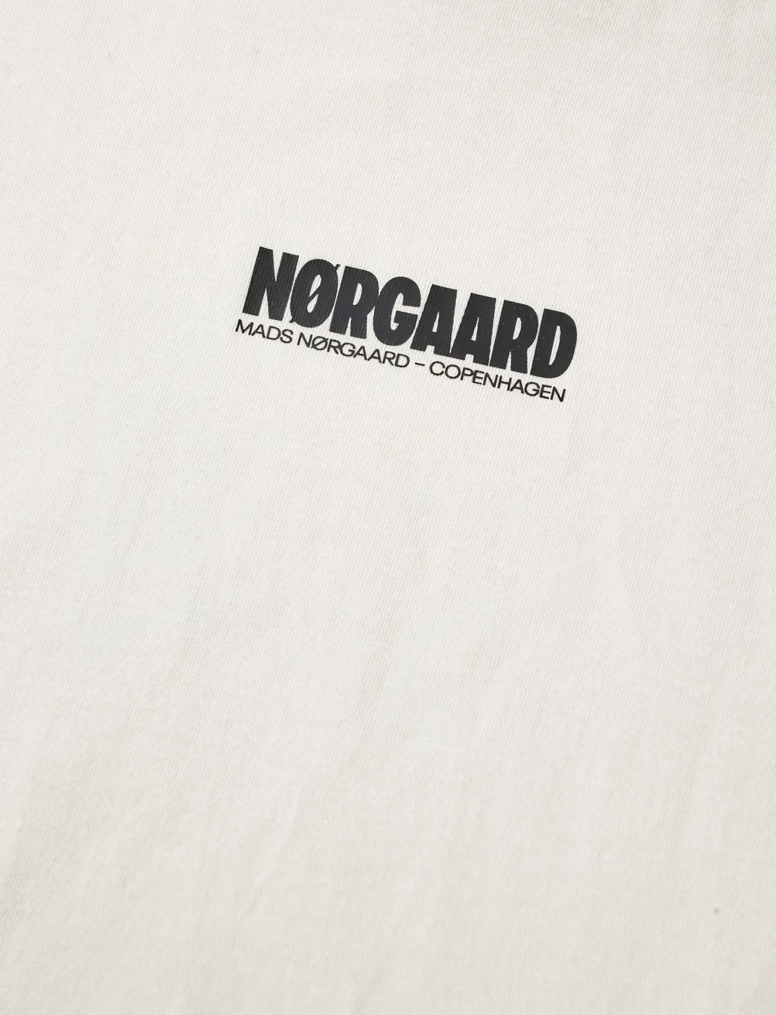 Mads Nørgaard - Printed Logo Thorlino Tee - short-sleeved t-shirts - vanilla ice - 2