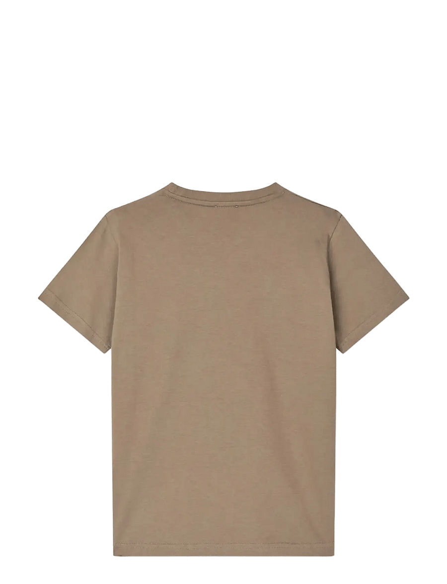Mads Nørgaard - Printed Logo Thorlino Tee - kortærmede t-shirts - walnut - 1
