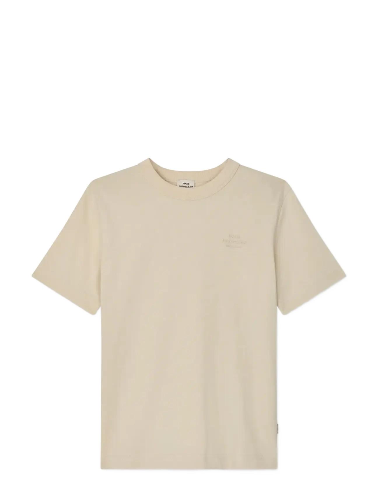 Mads Nørgaard Cotton Jersey Theo Tee - Mads Nørgaard - CASTLE WALL / beige