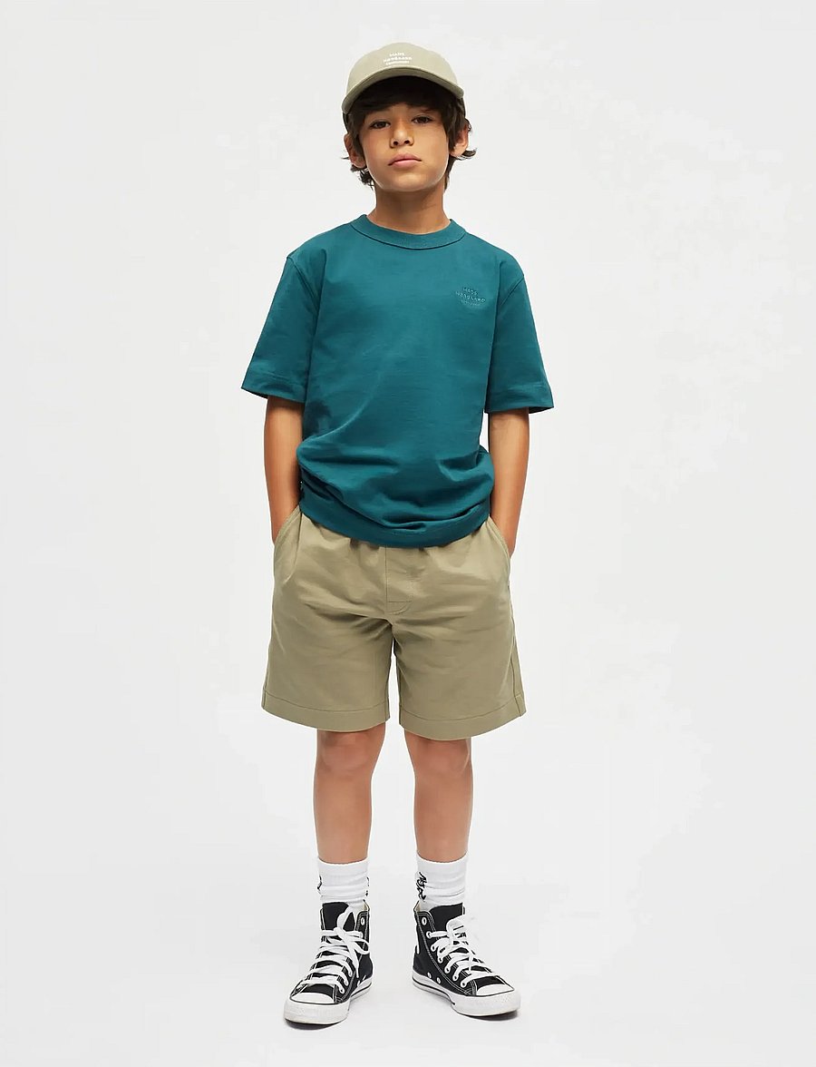 Mads Nørgaard - Cotton Jersey Theo Tee - kurzärmelige - deep sea - 0