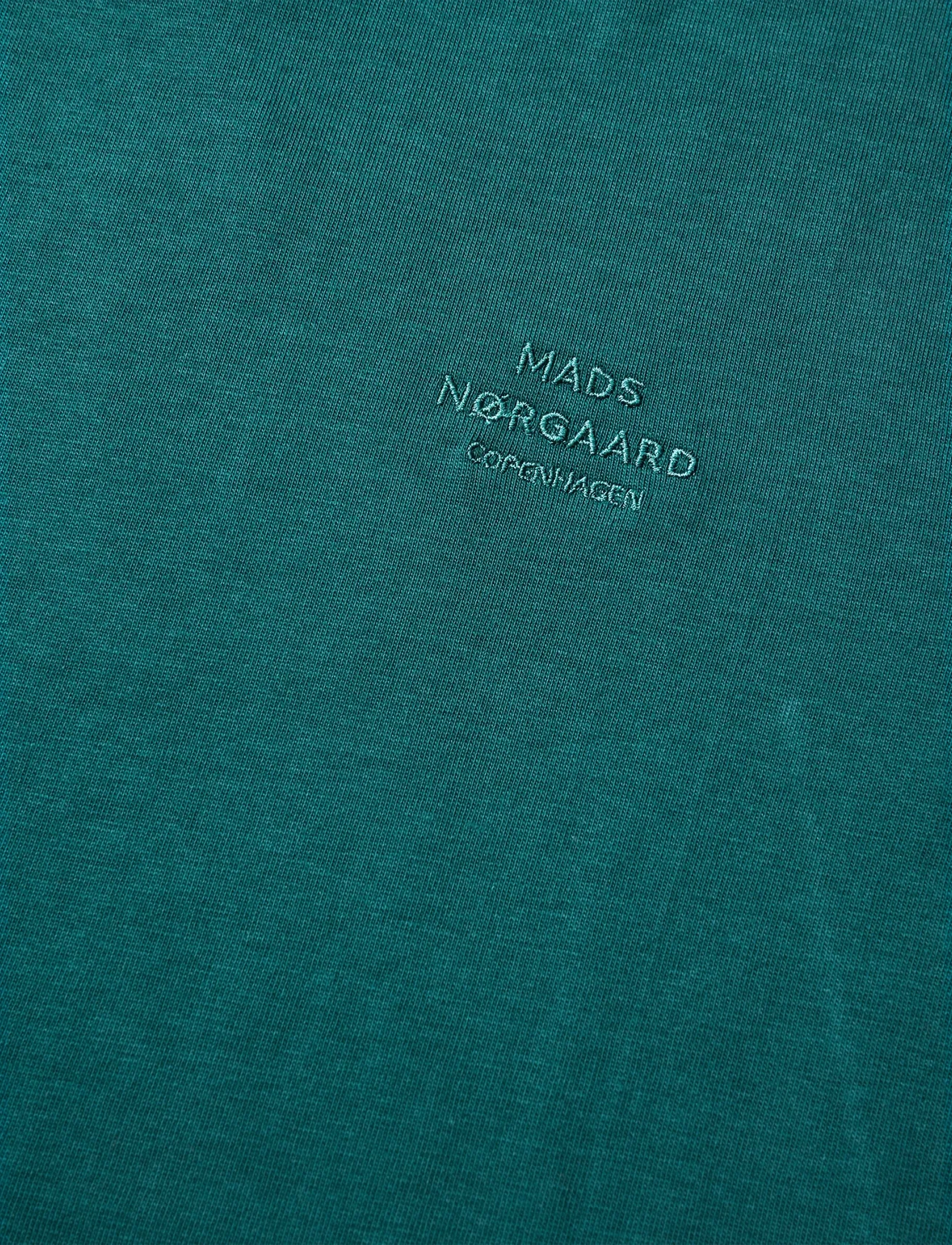 Mads Nørgaard - Cotton Jersey Theo Tee - kortärmade t-shirts - deep sea - 4