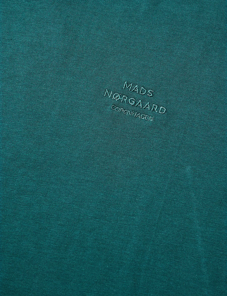 Mads Nørgaard - Cotton Jersey Theo Tee - kurzärmelige - deep sea - 4