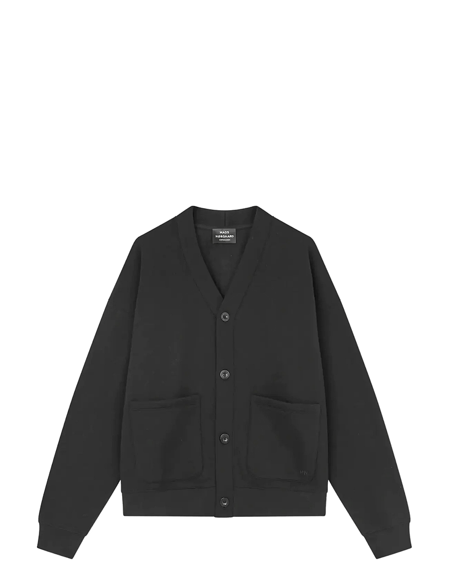 Mads Nørgaard - Standard Novak Cardigan Sweat - kardiganid - black - 1