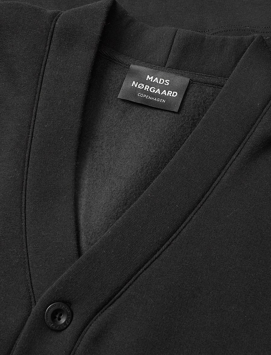 Mads Nørgaard - Standard Novak Cardigan Sweat - kardiganid - black - 3