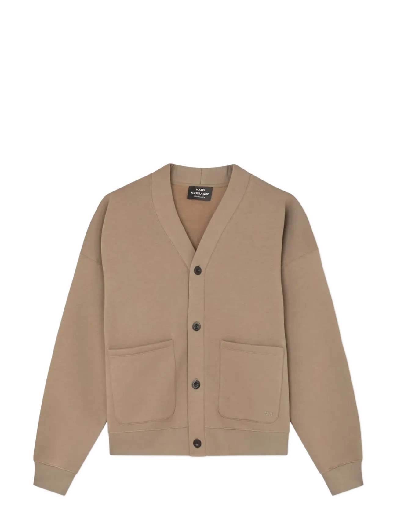 Mads Nørgaard Standard Novak Cardigan Sweat - Strickmode - WALNUT / brown