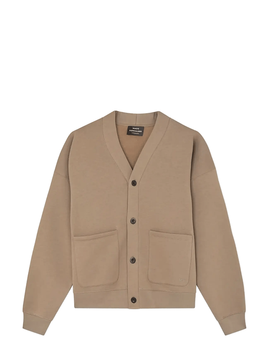 Mads Nørgaard - Standard Novak Cardigan Sweat - kardiganid - walnut - 1