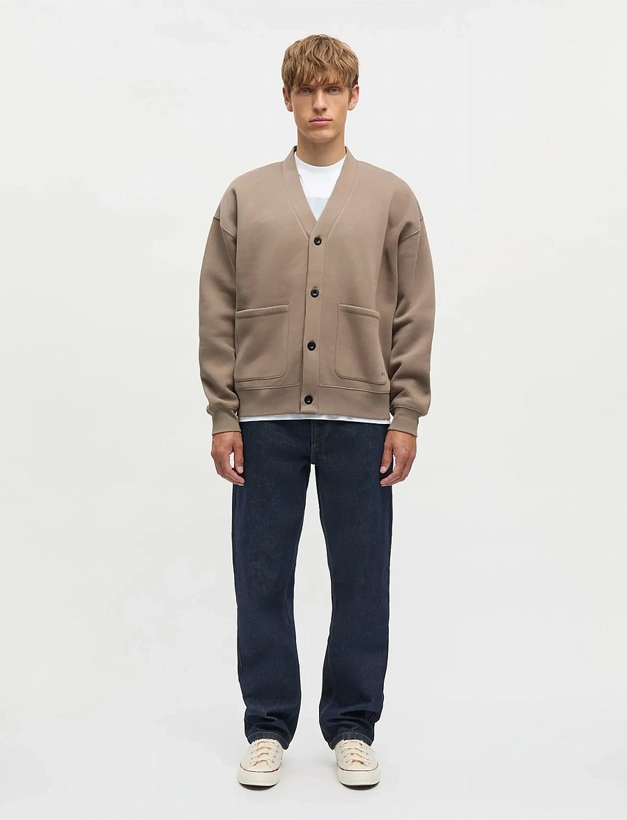 Mads Nørgaard - Standard Novak Cardigan Sweat - kardiganid - walnut - 0