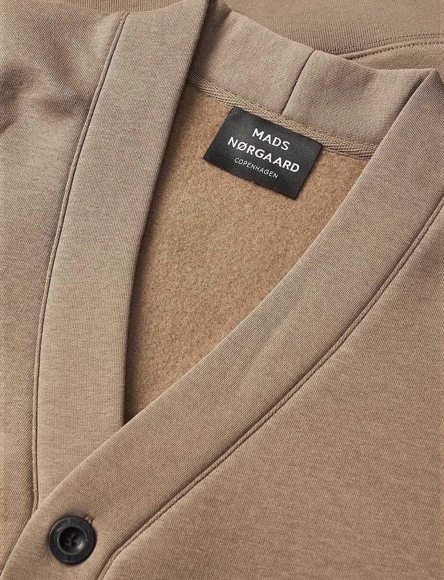 Mads Nørgaard - Standard Novak Cardigan Sweat - kardiganid - walnut - 3