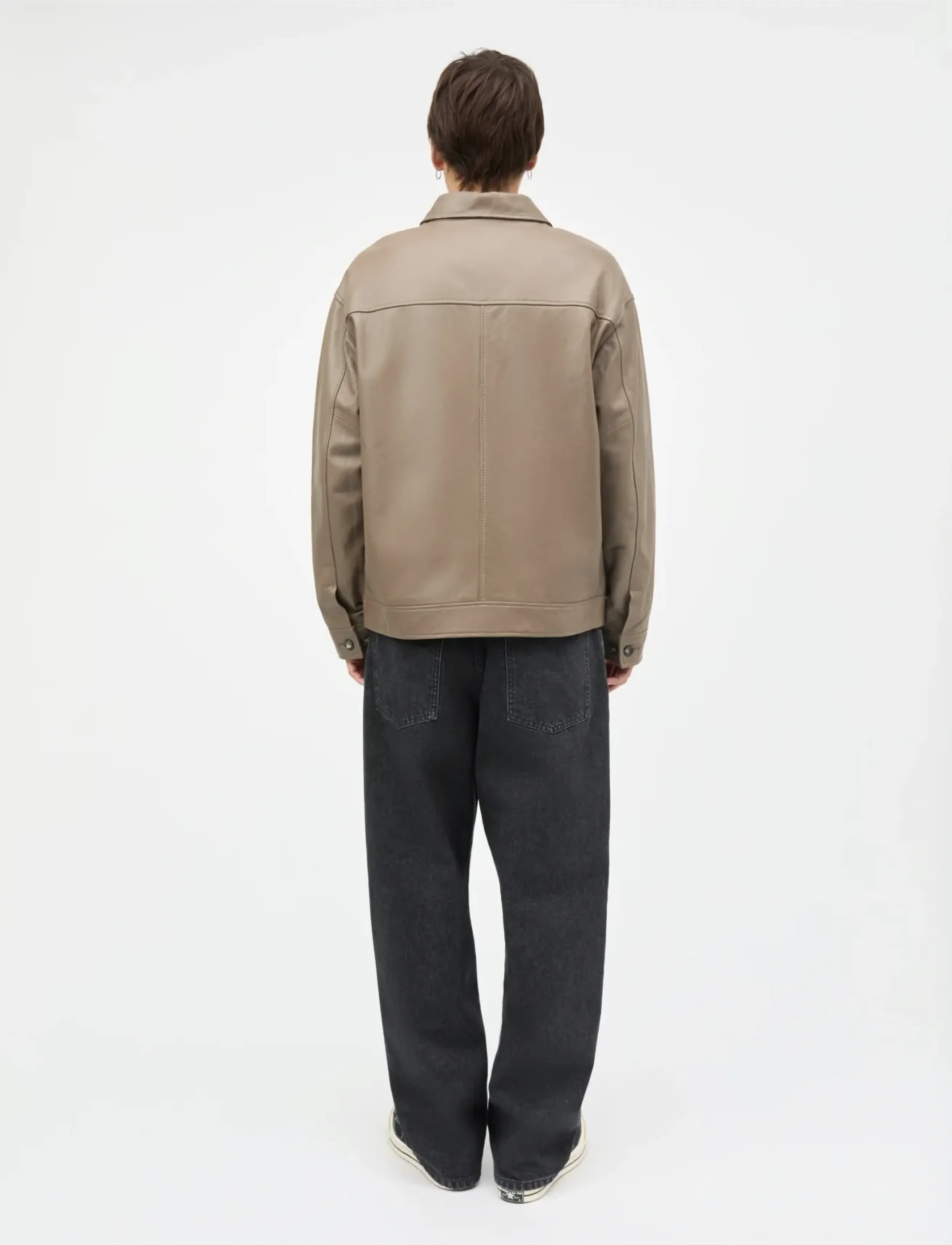 Mads Nørgaard - Sundown Leather Norton Jacket - frühlingsjacken - walnut - 2