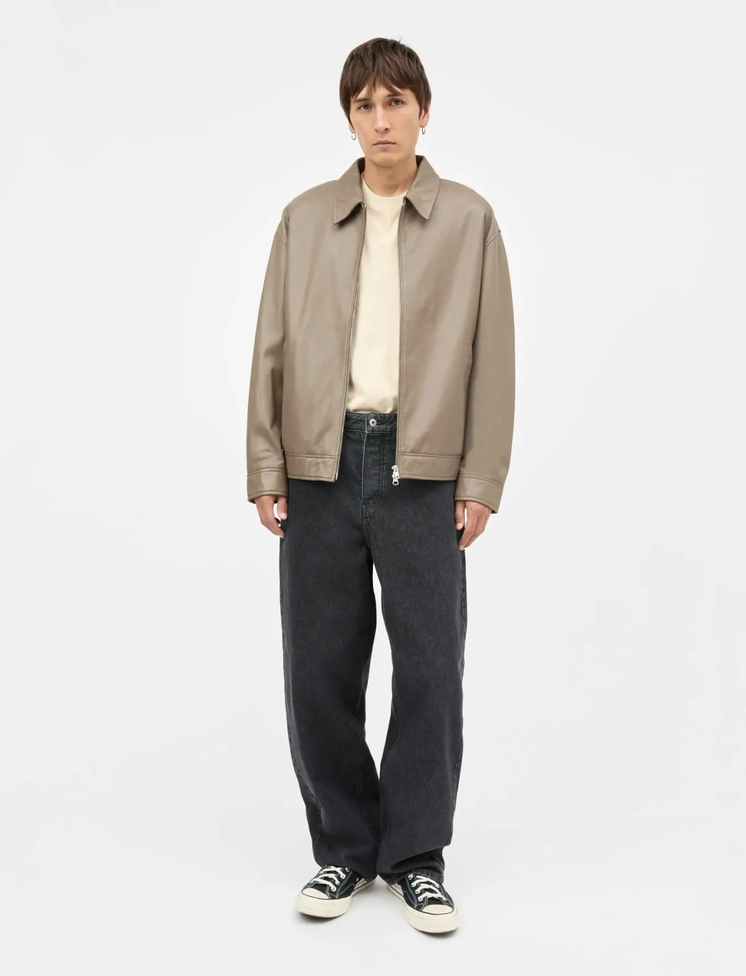 Mads Nørgaard - Sundown Leather Norton Jacket - frühlingsjacken - walnut - 4