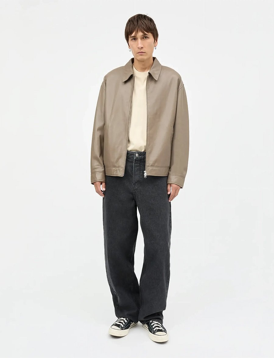 Mads Nørgaard - Sundown Leather Norton Jacket - rudeninės striukės - walnut - 4