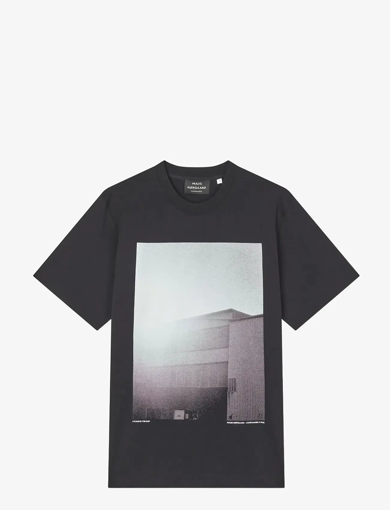 Mads Nørgaard - Cotton Jersey Frode Building Tee - marškinėliai trumpomis rankovėmis - black - 1
